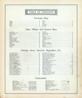 Table of Contents, Shelby County 1900